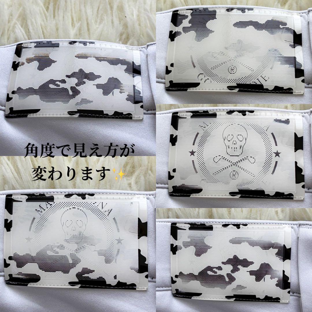 MARK & LONA ドクロタグ ロゴライン パンツ スキニー