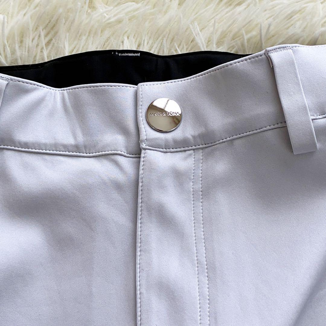 MARK & LONA ドクロタグ ロゴライン パンツ スキニー