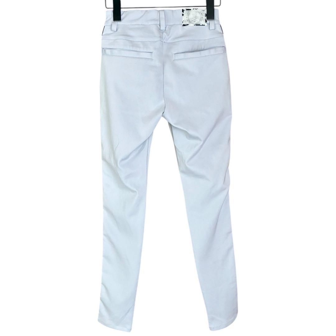 MARK & LONA ドクロタグ ロゴライン パンツ スキニー