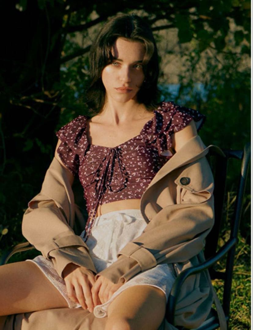 フレイアイディー　フリルブラウスセパレートスイムウェア