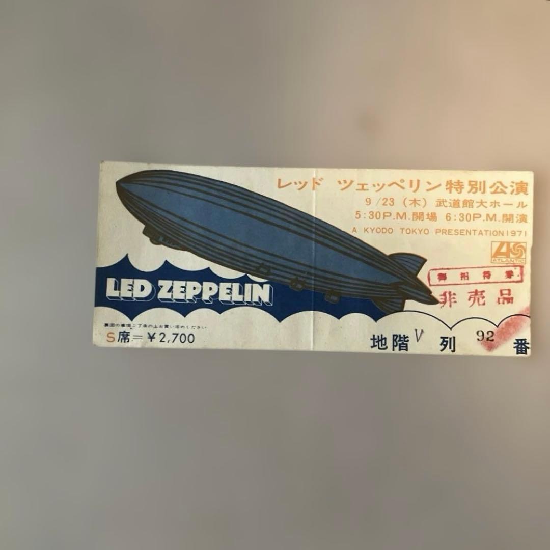 レッド・ツェッペリン 1971 日本公演パンフレット、チケット、Mライフ誌