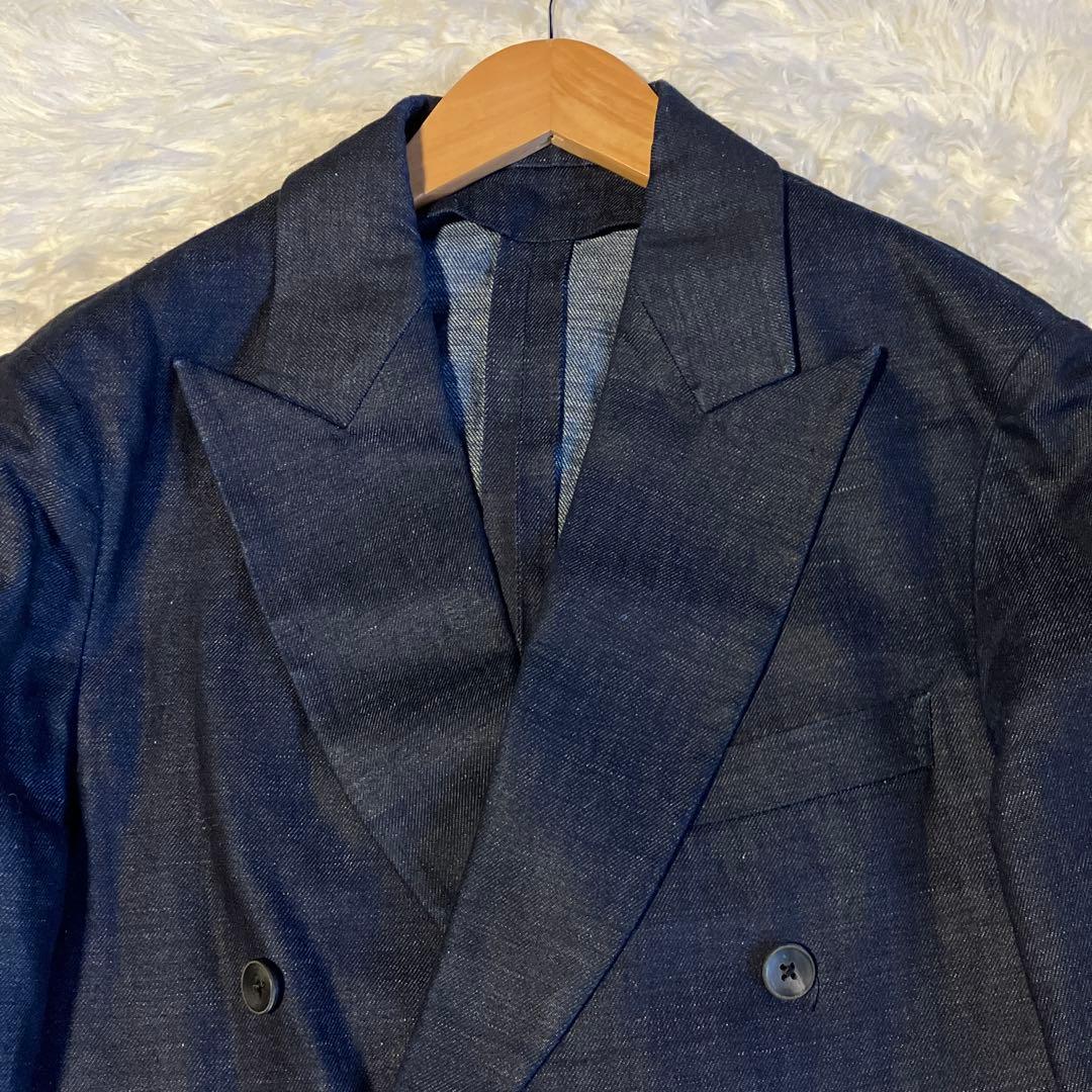 高級 PILGRIM TOMORROLAND テーラードジャケット デニム L