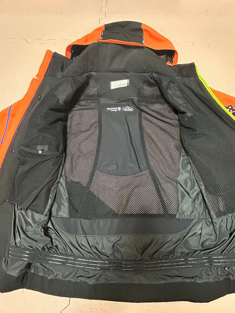 phenix スキーウェア オレンジ ブラック上のみ