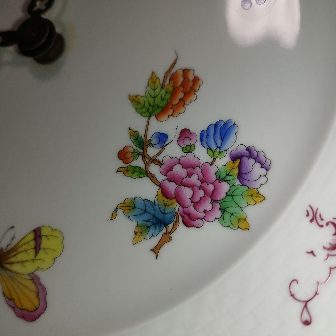 ヘレンド　ウォールクロック　ヴィクトリアブーケ　壁掛け時計