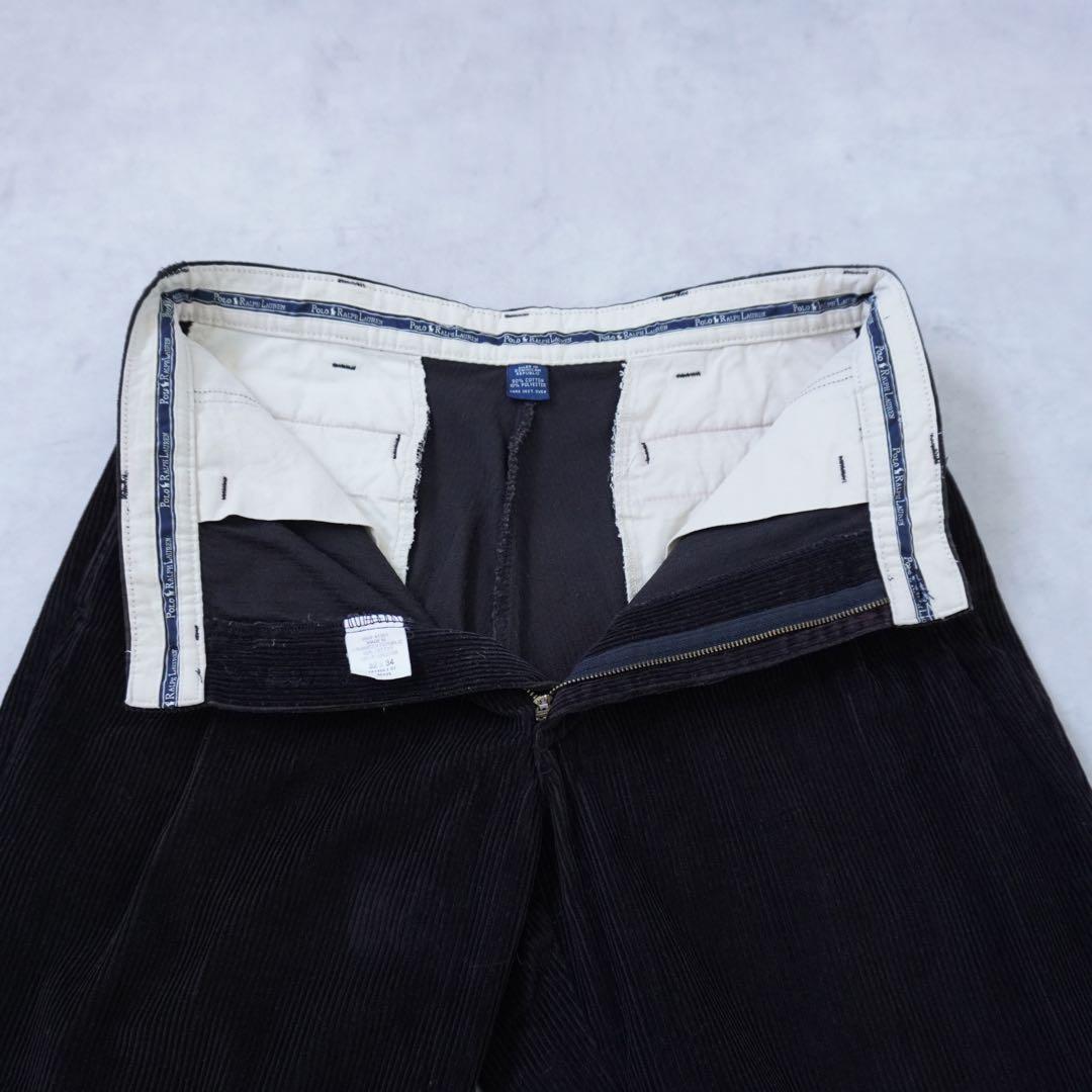 【90s】poloralphlaurenラルフローレン コーデュロイパンツW32