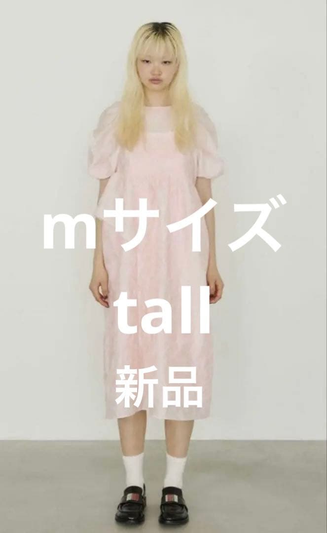 アンドレスドbubble sleeve jacquard dress MT新品