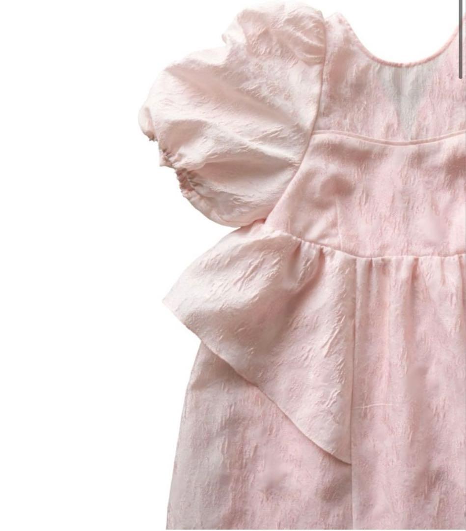 アンドレスドbubble sleeve jacquard dress MT新品