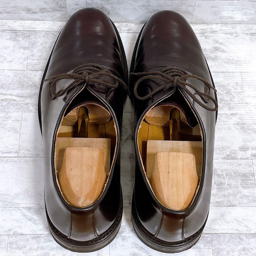 美品✨バーウィック プレーントゥ 3680 ダイナイトソール 革靴 8.5 茶