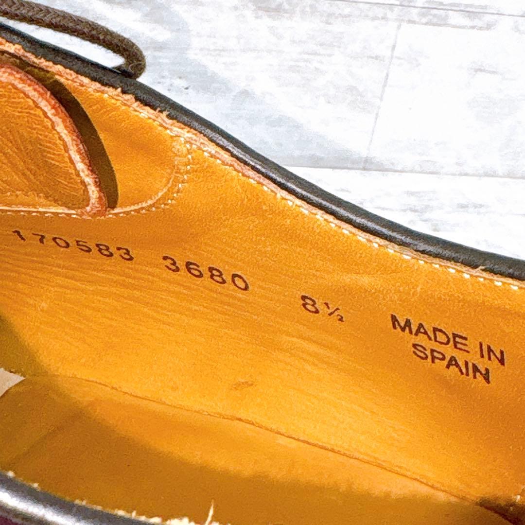 美品✨バーウィック プレーントゥ 3680 ダイナイトソール 革靴 8.5 茶