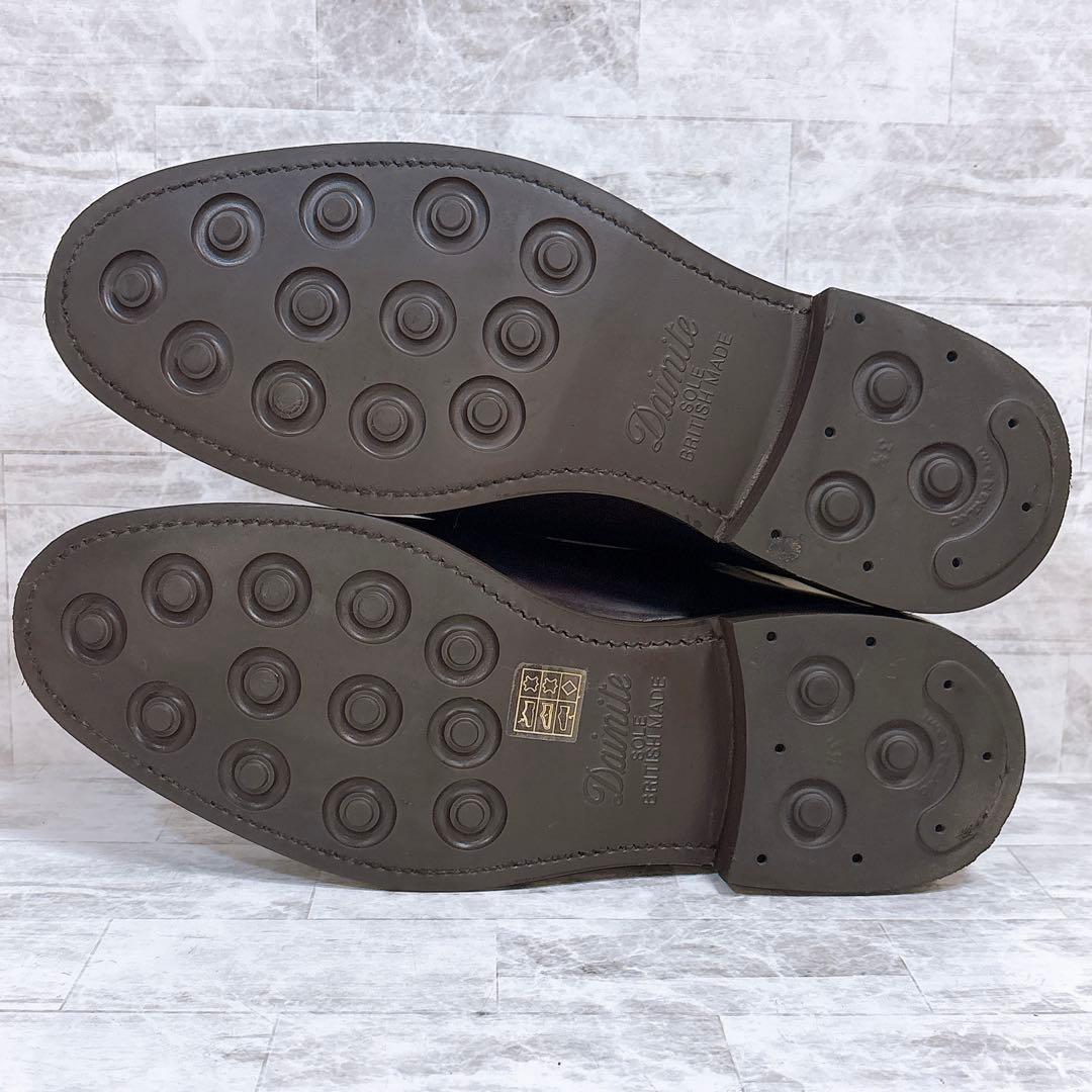 美品✨バーウィック プレーントゥ 3680 ダイナイトソール 革靴 8.5 茶