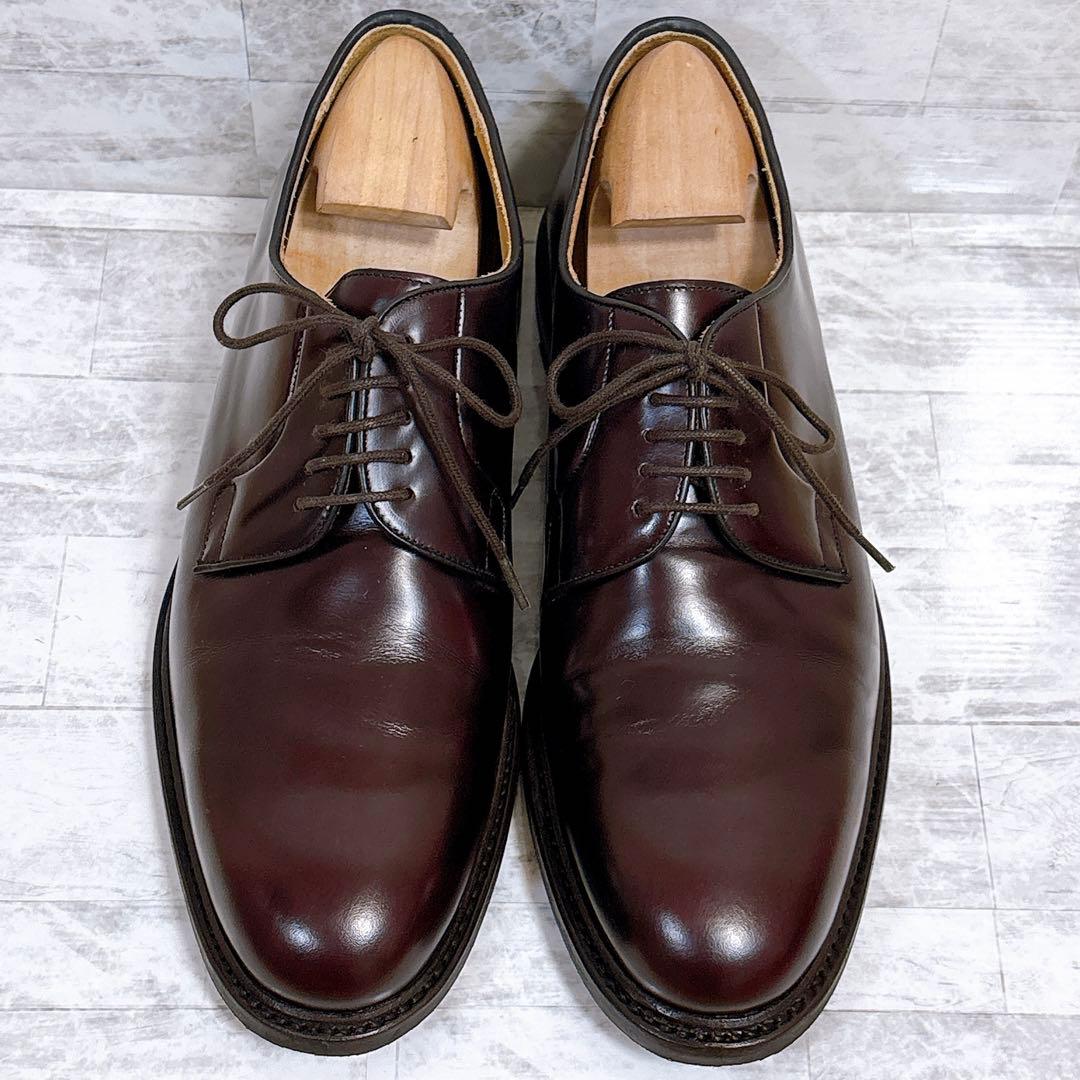 美品✨バーウィック プレーントゥ 3680 ダイナイトソール 革靴 8.5 茶
