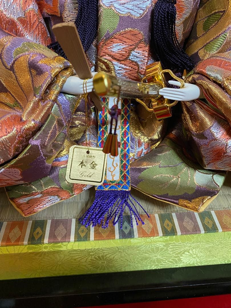 【増村人形店】雛人形 親王飾り 西陣本金帯地織 初節句 上品華やか