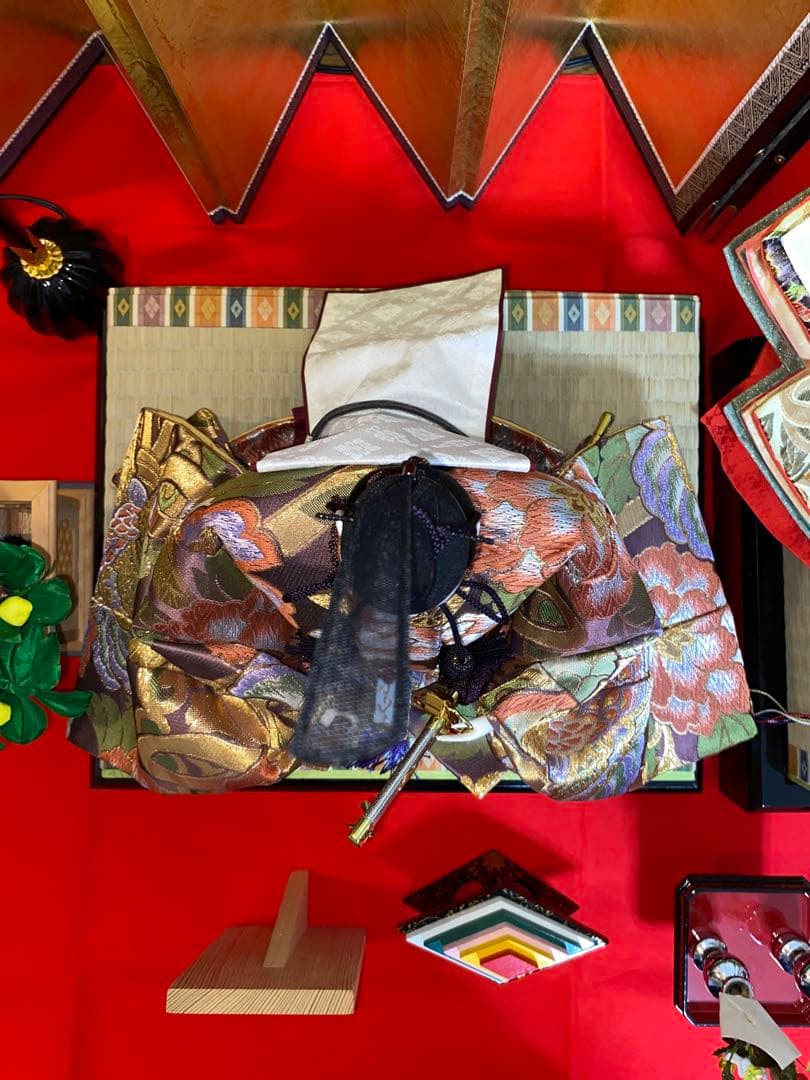 【増村人形店】雛人形 親王飾り 西陣本金帯地織 初節句 上品華やか