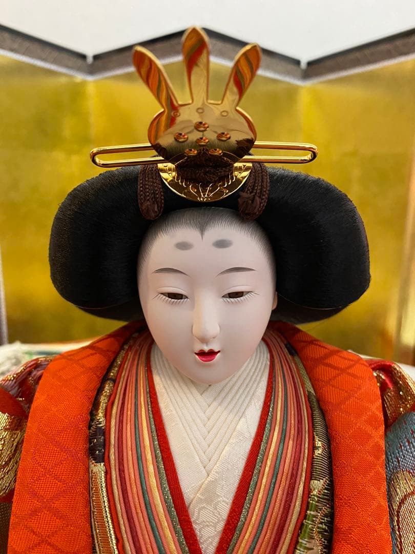 【増村人形店】雛人形 親王飾り 西陣本金帯地織 初節句 上品華やか