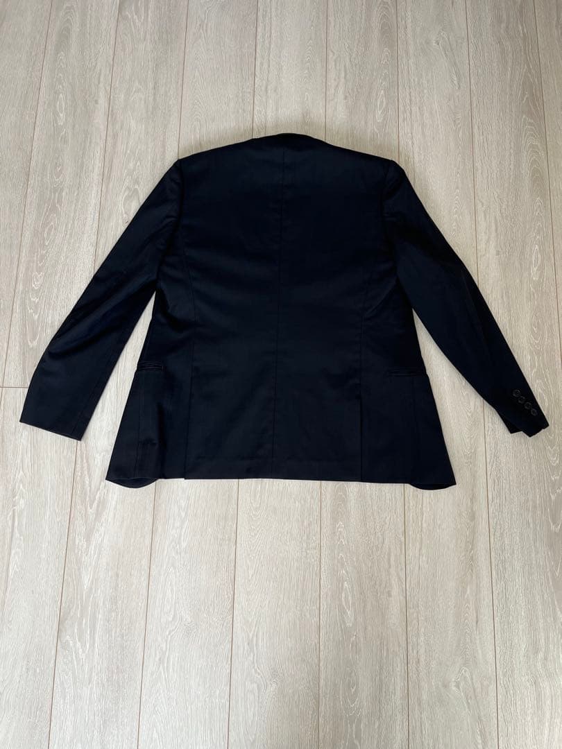 MICHEL ミッシェルクランスーツ 濃紺チェック（黒色）スリーピース