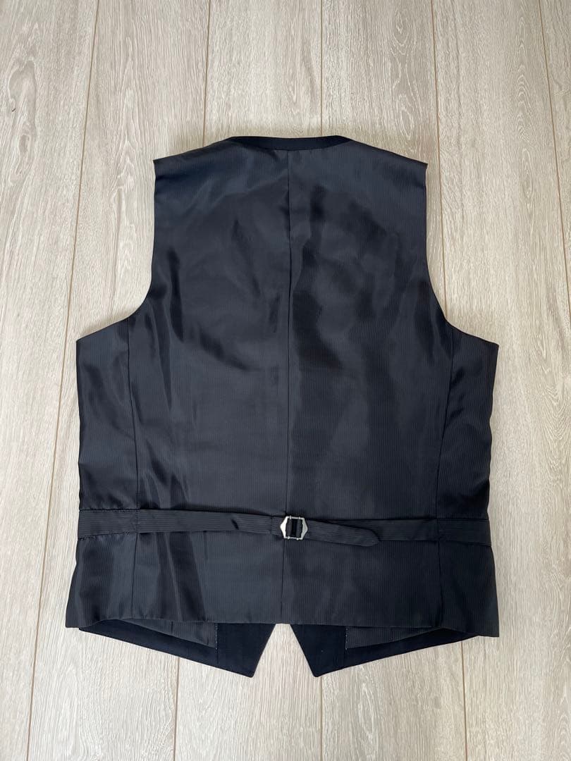 MICHEL ミッシェルクランスーツ 濃紺チェック（黒色）スリーピース