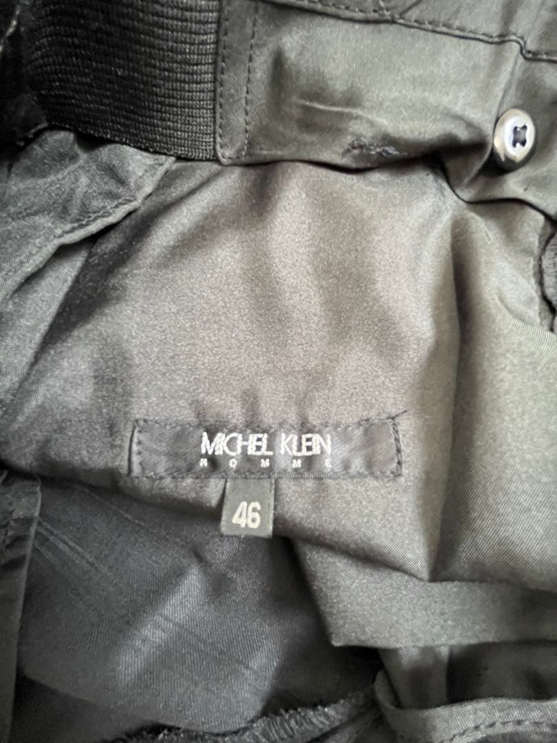 MICHEL ミッシェルクランスーツ 濃紺チェック（黒色）スリーピース