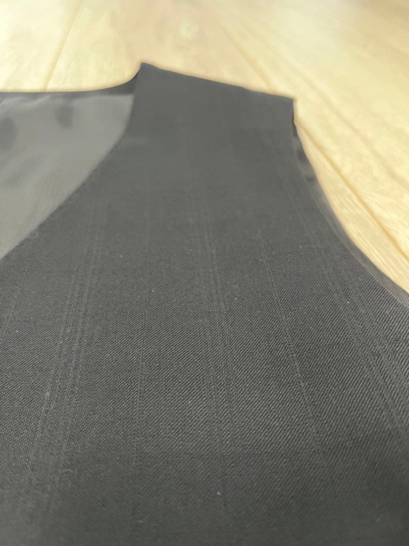 MICHEL ミッシェルクランスーツ 濃紺チェック（黒色）スリーピース