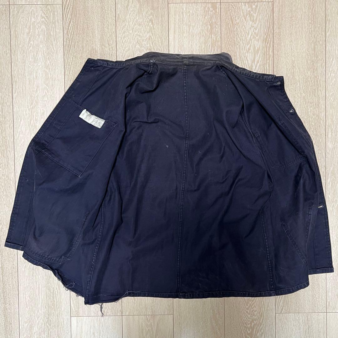 50s 60s 黒 ヘリンボーン ワークジャケット ヴィンテージ カバーオール