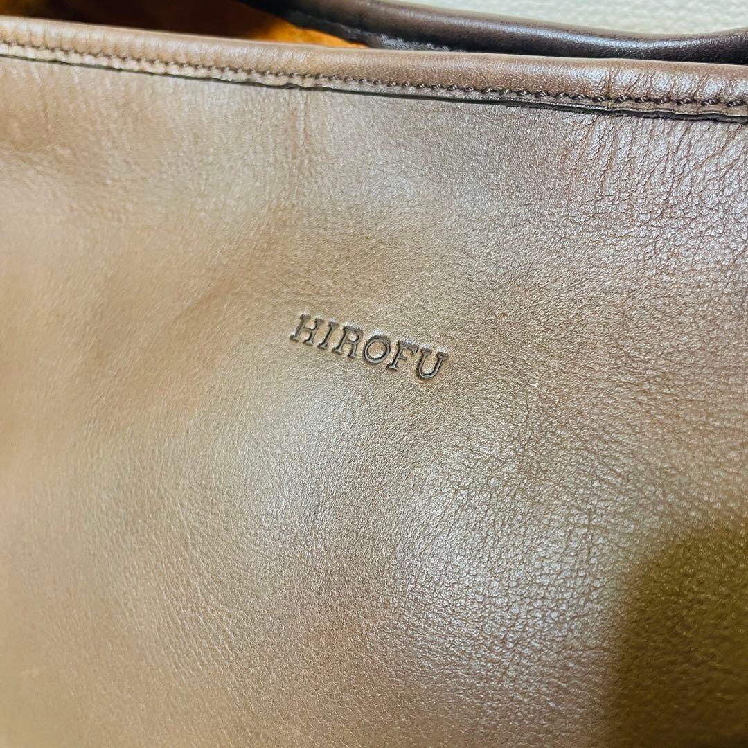 ⭐️美品⭐️ HIROFU ワンショルダーバッグ　チャーム付き　スエード裏地　本革