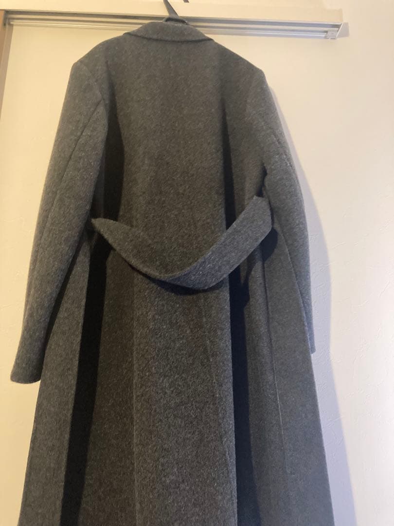 anuans リバーロングチェスターコート （CHARCOALGREY）