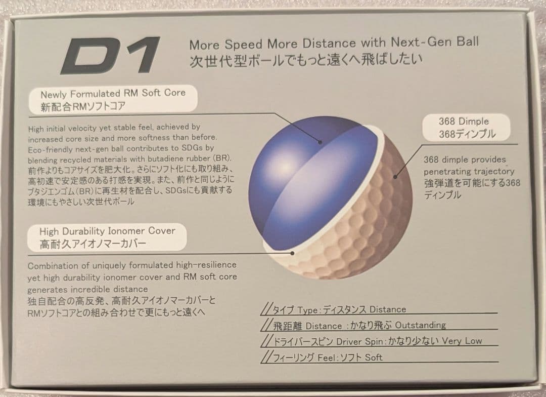 本間ゴルフボール