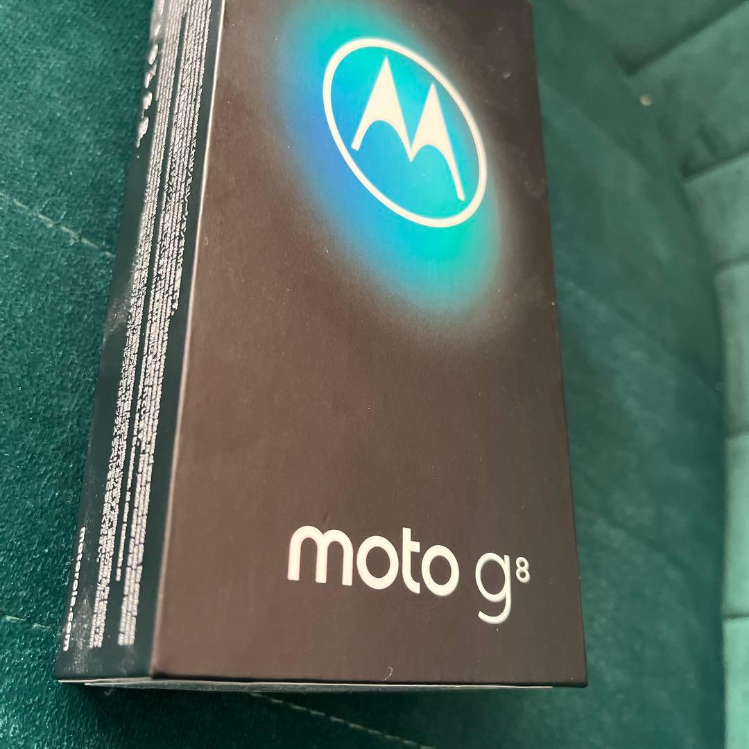 ◯*読様 新品未開封 モトローラ moto g8 ノイエブルー