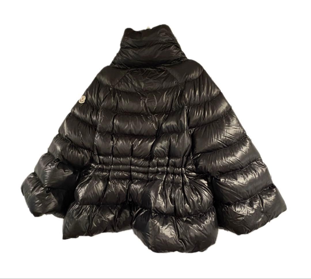 【稀少】MONCLER モンクレール ダウンポンチョ ケープ ブラック 00