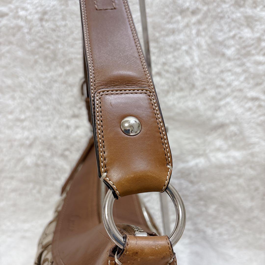 Coach コーチ シグネチャー柄 ホーボー ワンショルダーバッグ