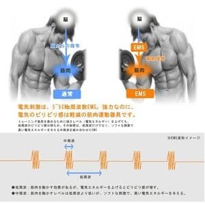 アクティブパッド EMS 腹筋ベルト 段階パワー ボディ用 貼るだけトレーニング