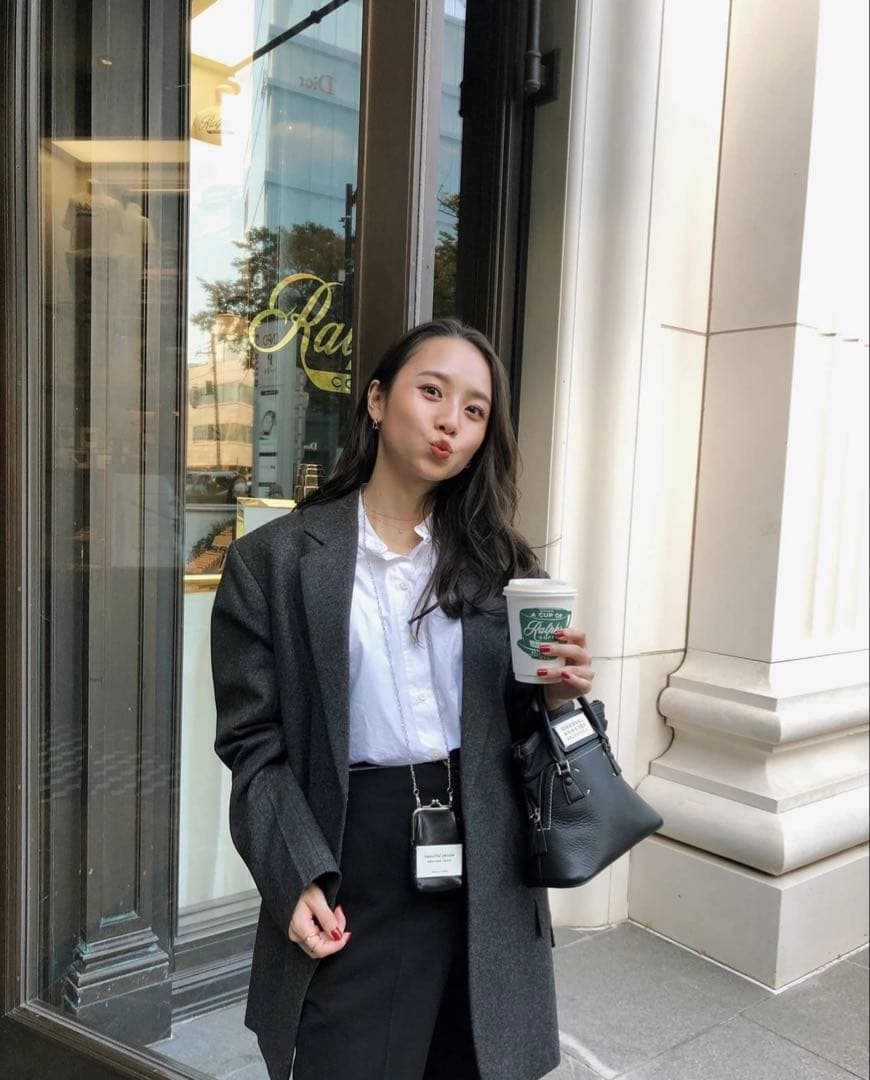 beautiful people mini clasp pouch ブラック