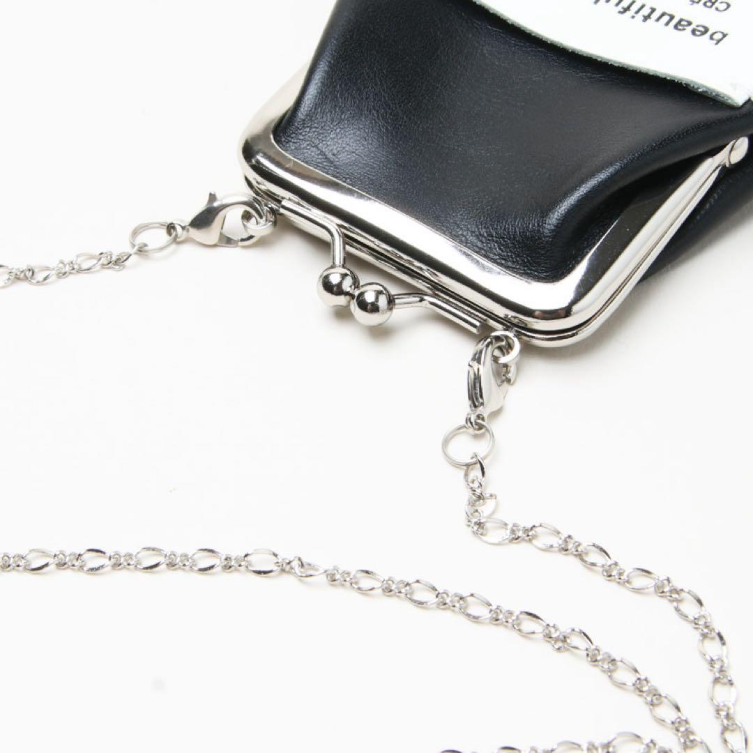 beautiful people mini clasp pouch ブラック