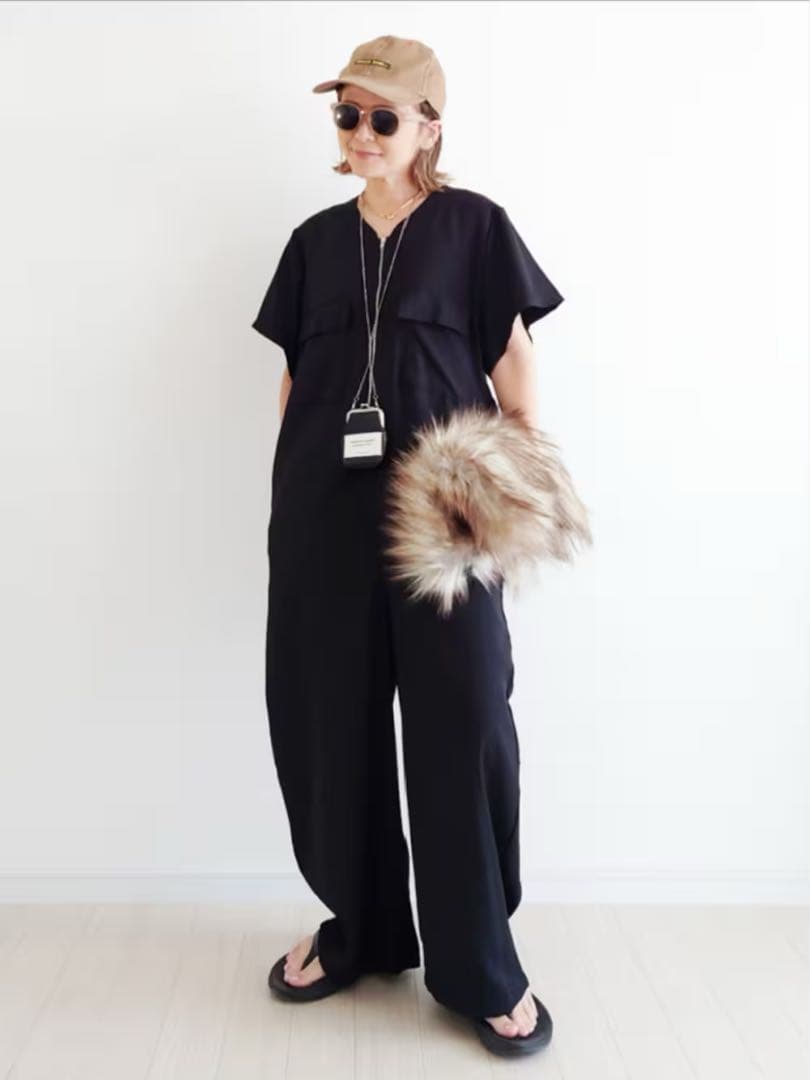 beautiful people mini clasp pouch ブラック