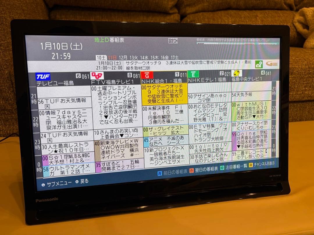 Panasonic　プライベートビエラ　UN-19CFB10D