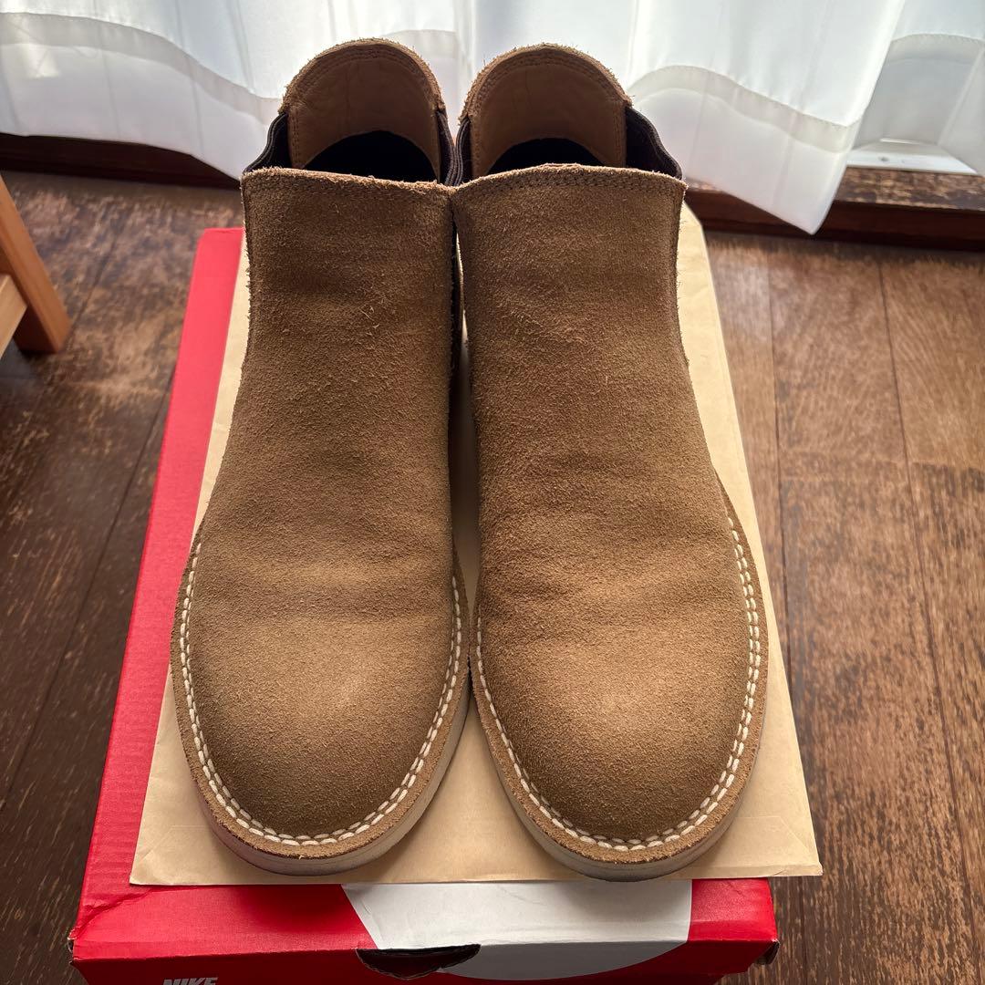 UGG ベージュ スエード サイドゴアブーツ