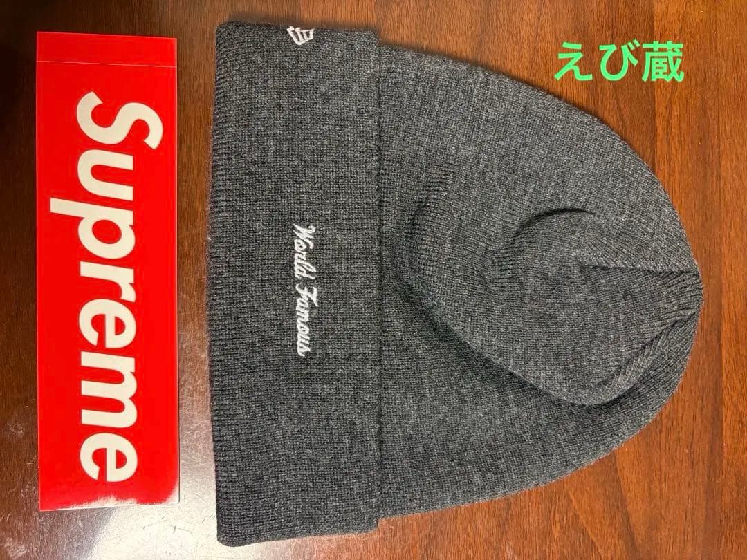 帽子 Supreme Box Logo Beanie Charcoal Gray