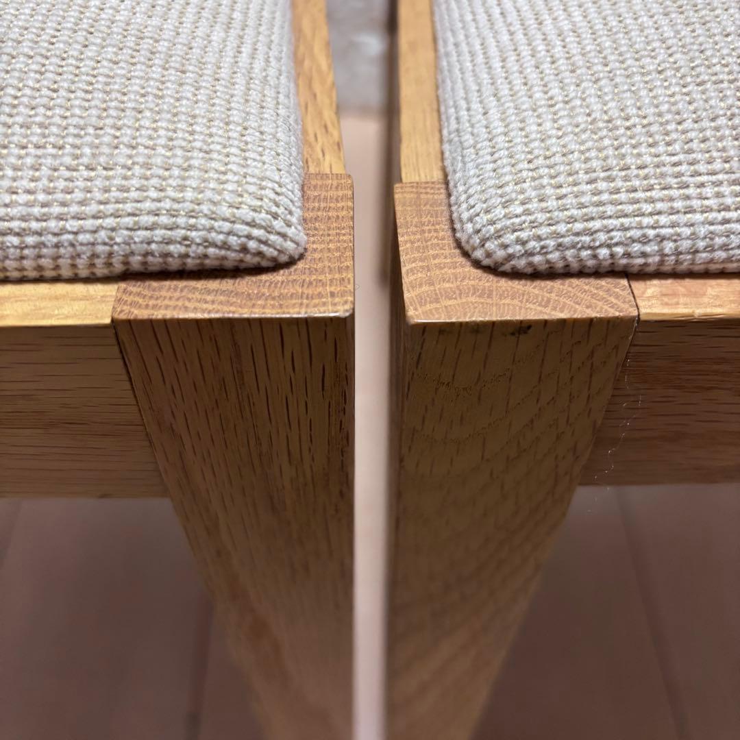 ミント様　美品　藤栄　タッグアームチェア　2脚セット　ダイニングチェア　天然木