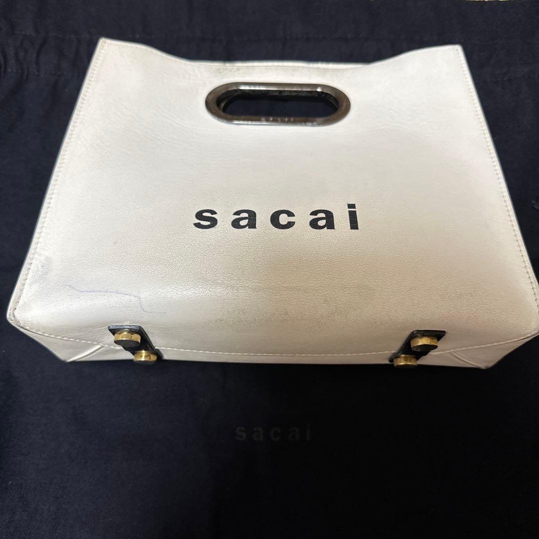 sacai ショッパー バッグ 白