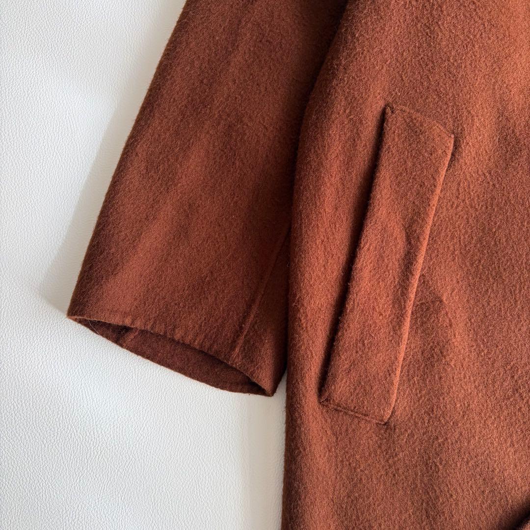 アダムエロペ　nishikawa　super120　チェスターコート　ウール