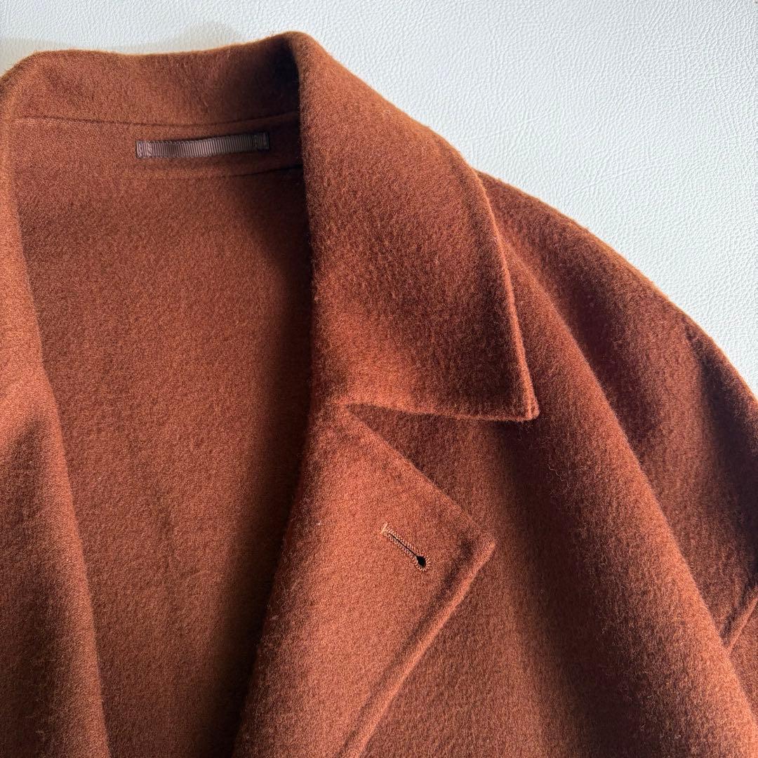 アダムエロペ　nishikawa　super120　チェスターコート　ウール