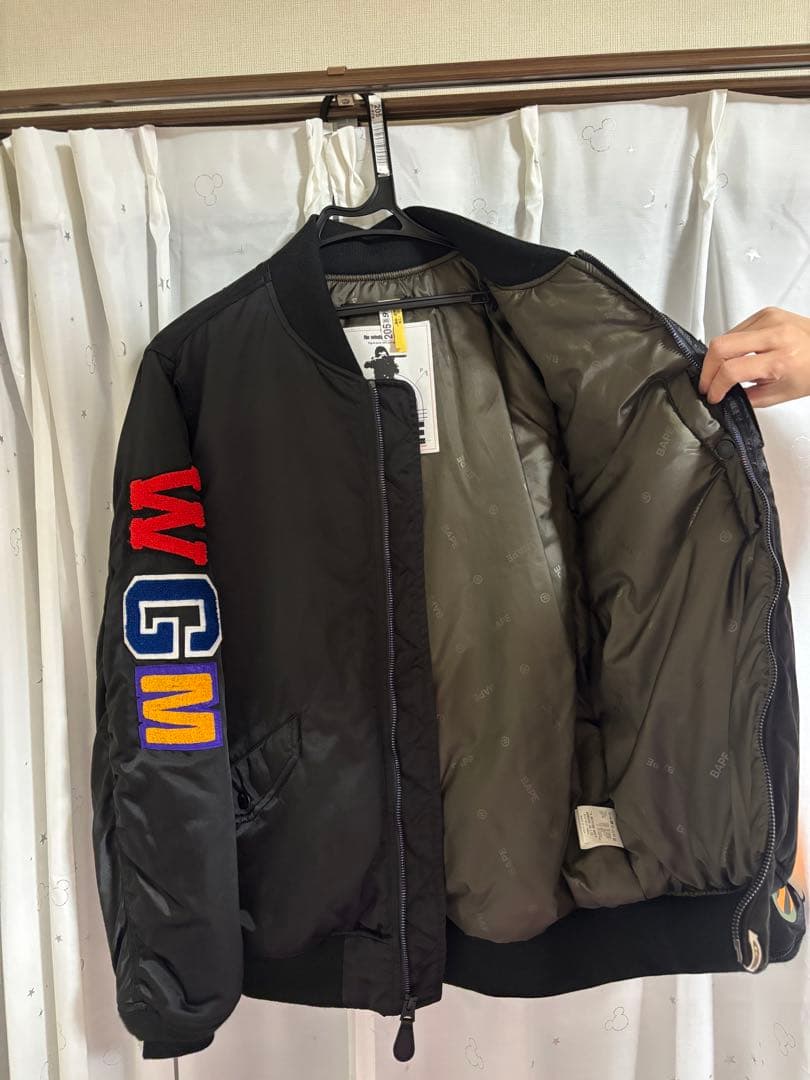 A BATHING APE エイプ BAPE SHARK MA-1 Mサイズ