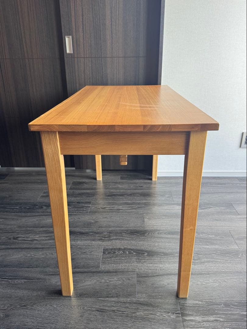 木製シンプル学習机 引き出し付き