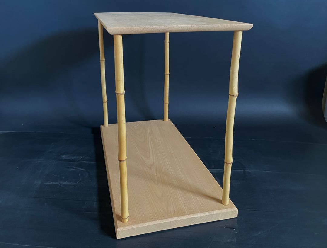 「祖」 竹台子 行の台子 台子 組立式 紙箱 茶道具 （123F④）