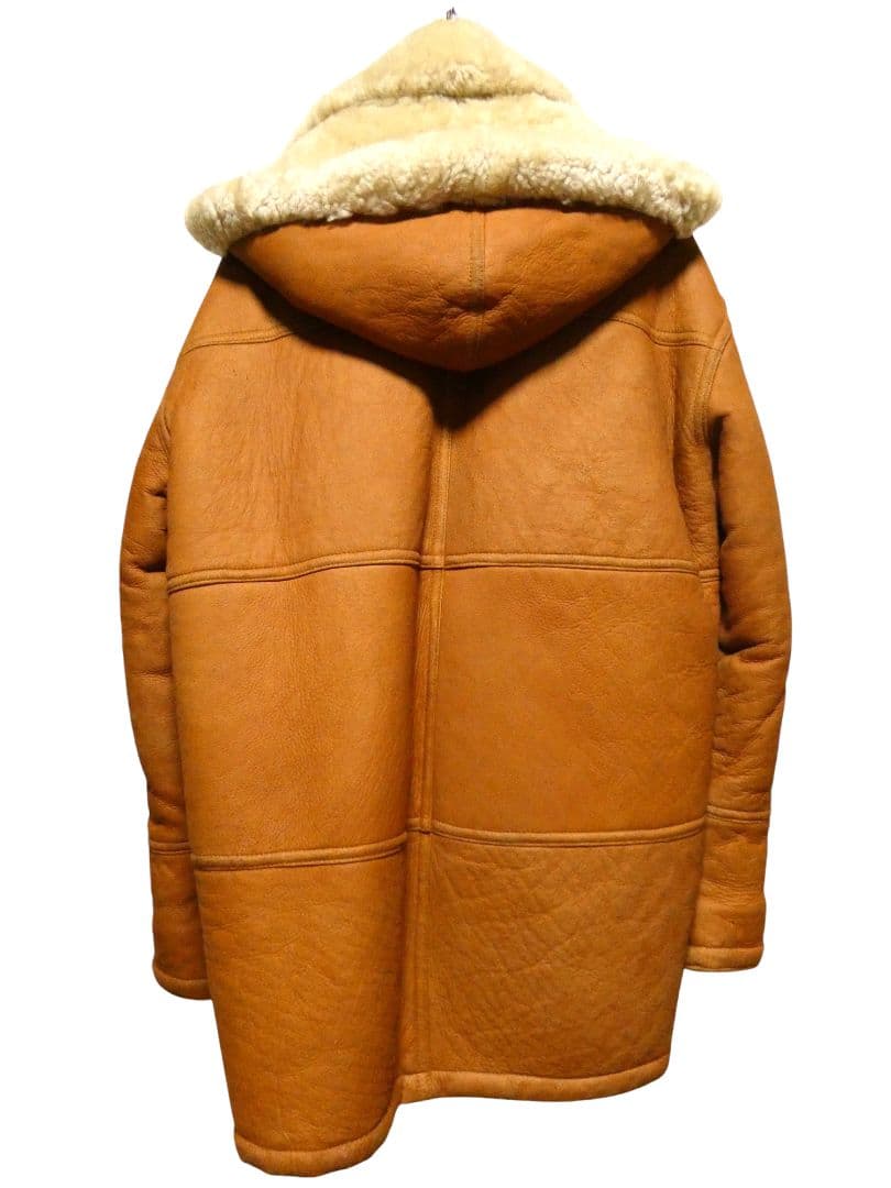 オーバーシルエット＆ビッグサイズ！リアルムートンダッフルパーカーMコート