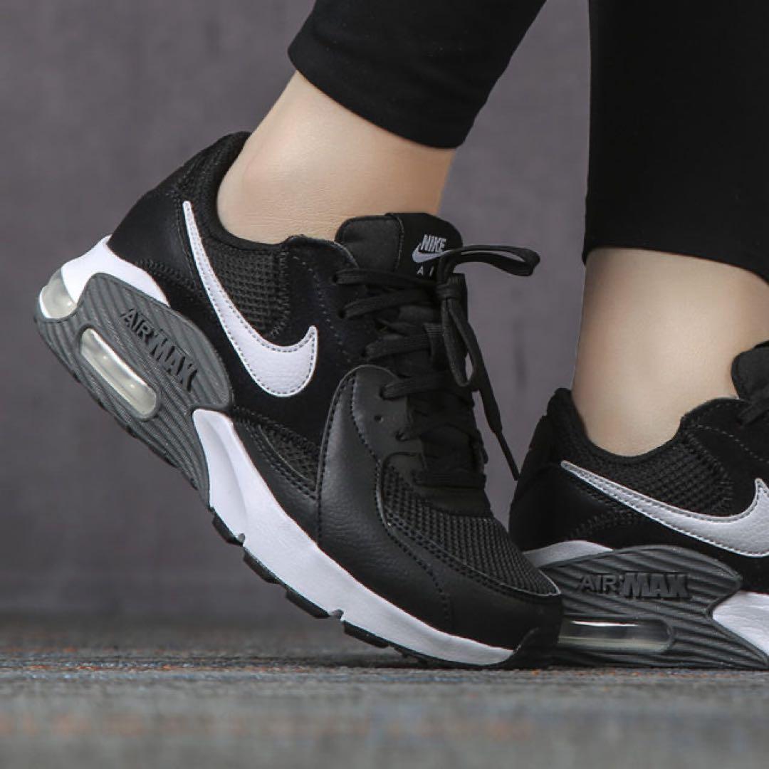 nike エアマックス エクシー スニーカー レディース ブラック 23cm 黒