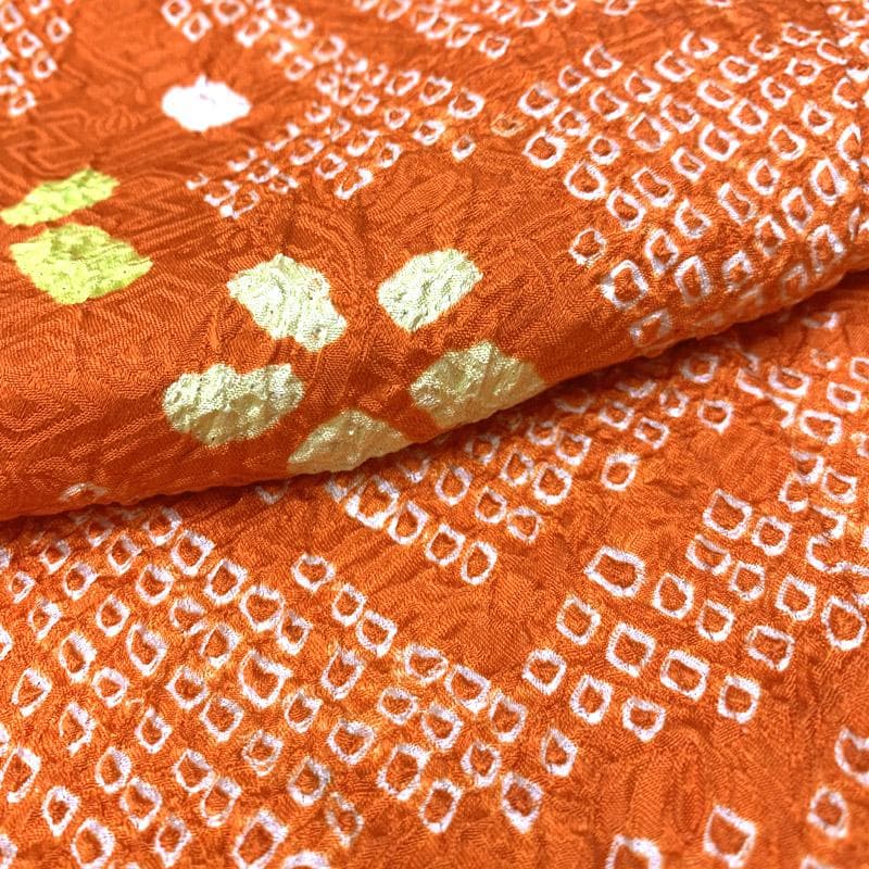 408ag62■七五三 七歳 女児 総絞り 着物&袋帯&長襦袢 小花文■美品