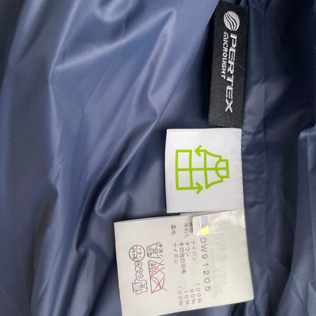 極美品THE NORTH FACE フード付きダウンベスト ネイビー