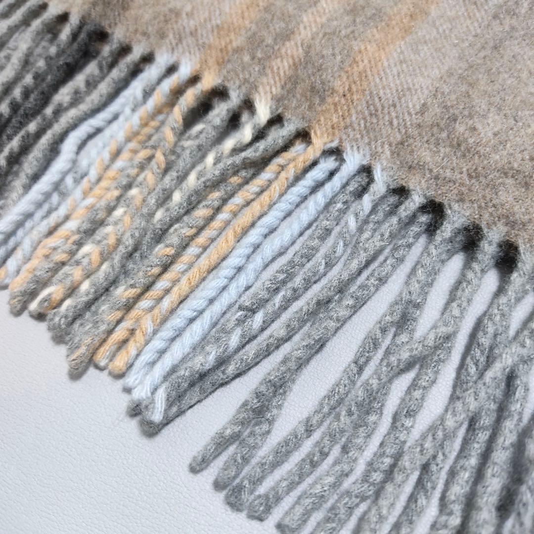 ジョンストンズ オブ エルガン 大判ストール カシミヤ100%