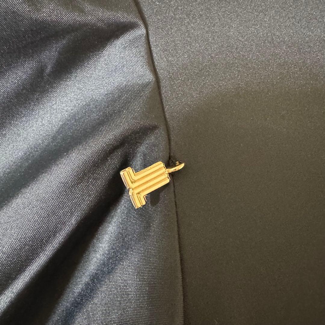 新品★ランバンオンブルー　晴雨兼用　日傘　フリル　１級遮光　遮熱　スライド式　黒