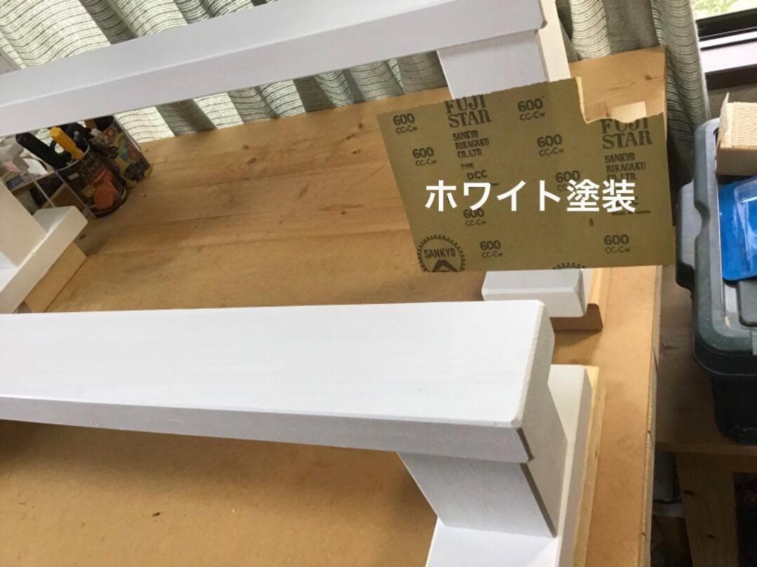 【mou_mou♡】コの字ラック 2台セット　木製棚　ハンドメイド　飾り棚